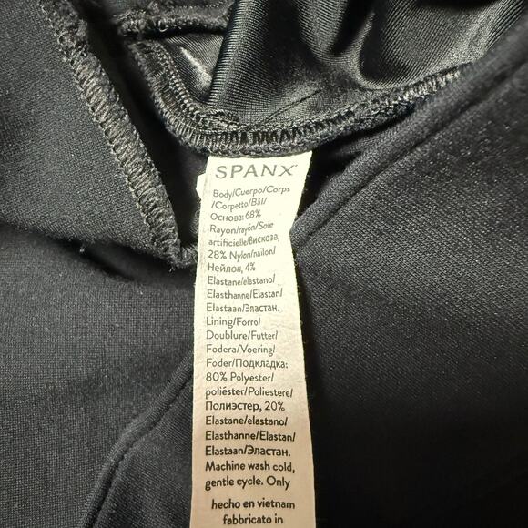 Spanx Women's Black Backseam Skinny Ponte Pants Size Extra Large - Picture 5 of 12